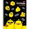 Тетрадь на спирали 48 л.A5 клетка Хатбер Мы-утята! (лак)