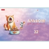 Альбом для рисования 32 л.A4 Хатбер Кот и мышь